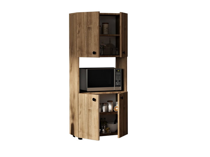 Hanah Home Armario de cocina Efe - Walnut Hanah Home Armario de cocina Efe - Walnut